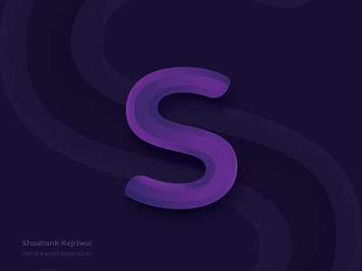 Letter S logo paper fold