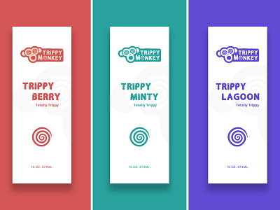 Trippy Monkey Drink 🐵 adobe illustrator branding design illustration logo vector