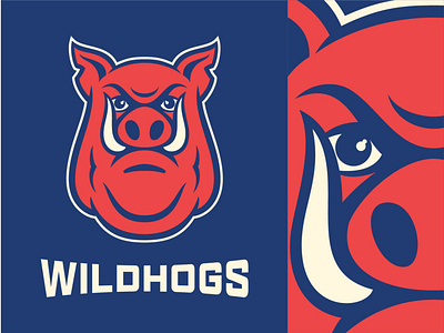 Wildhogs baseball boar branding football for sale hog logo mascot mascot character mascot design mascot logo pig razorback sports branding sports design sports logo team vector