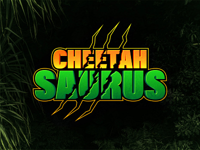 CheetahSaurus channel art cheetah claw cover art dinosaur endoraptor jungle jurassic logo nerf nerf war park prehistoric raptor scratch t rex tyrannosaurus rex youtube