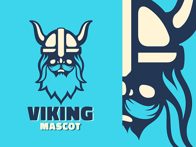 Viking Mascot beard branding design helmet horns illustration illustrator logo mascot mascot logo sports logo sports mascot team logo vector viking warrior