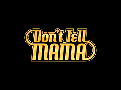 Don't Tell Mama band big band horns logo music