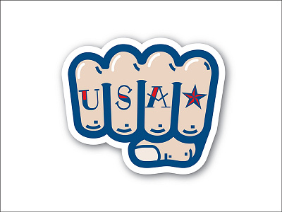 American Knuckles america american traditional fist hand knuckles knucks merica patiotic patriot tattoo usa