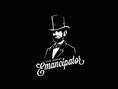 The Great Emancipator abraham black and white emancipate hat lincoln president top hat