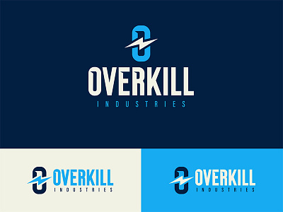 Overkill blue bolt channel industries industry lightning logo orange overkill youtube