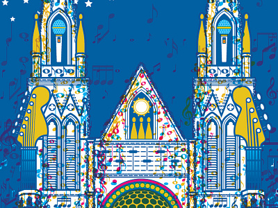 The Church, detail 1 gig poster