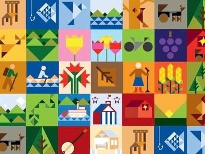 Adams County Geometric Icon Patter geometry pattern