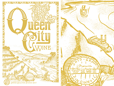 Queen City Wine Poster