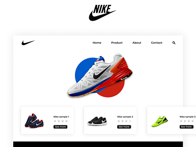 NIKE - Website Landing Page design landingpage nike ui uidesign ux uxdesign web