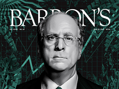 Barrons Cover - June 23rd barrons engraving finance illustration jungle leaves lines portrait tracie ching
