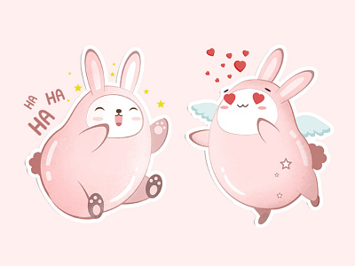 Rabbit stickers