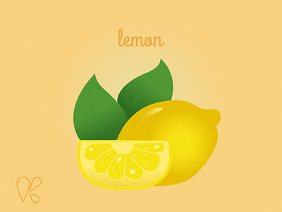 Lemon cs6 cute art design fruit illustration lemon simple simple design vector