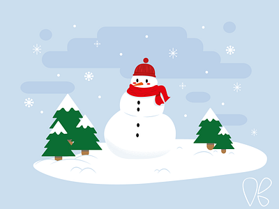 Snowman cs6 design illustration simple simple design snowflake snowman vector winter