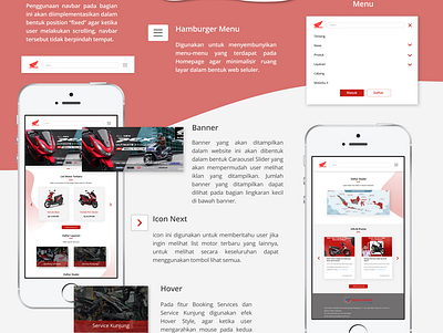 Astra Honda Motor Redesign astra design honda illustration information mobile motorcycle promotion redesign responsive seller ui user experience user interface website