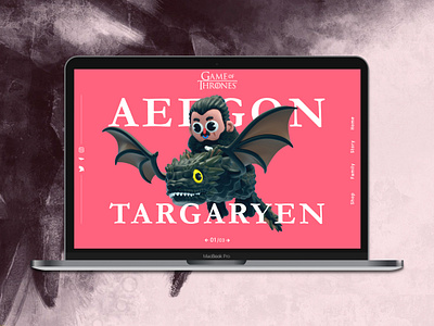 Web UI - Game Of Thrones Store branding design ui web