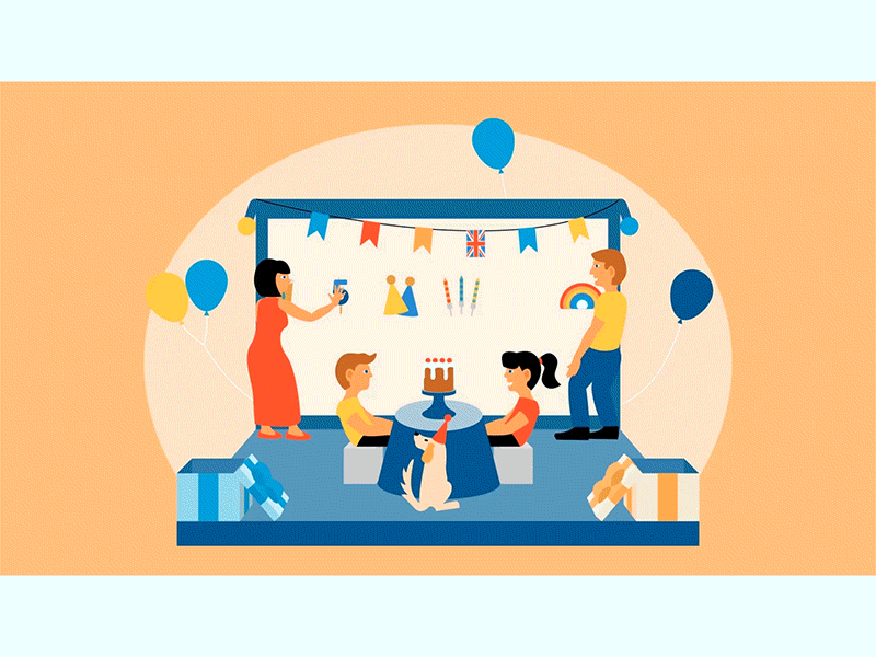Birthday Party animation birthday party illustration party