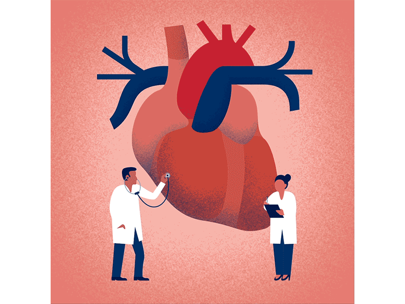 Heartbeat animated animation doctors editorial heart heartbeat illustration texture