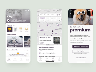 Pet care App - Designflows contest app membership pet pet care ui