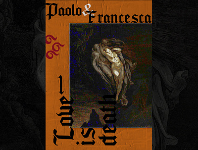 Paolo & Francesca- Poster design digitalart graphic graphicdesign graphics poster poster a day poster art poster design posters