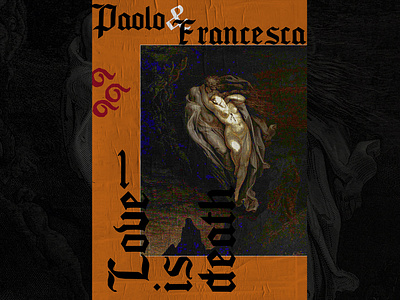 Paolo & Francesca- Poster design digitalart graphic graphicdesign graphics poster poster a day poster art poster design posters