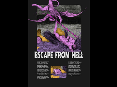 hell design digitalart graphic graphicdesign graphics poster poster a day poster art poster design posters