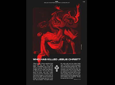 Who has killed Jesus Christ? design graphic graphicdesign graphics mockup poster poster a day poster art poster design posters