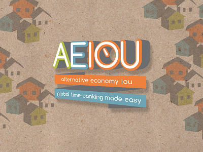 AEIOU Timebank branding logo