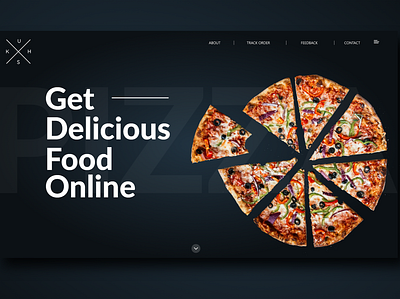 Pizza app branding design illustrator logo minimal ui ux web website