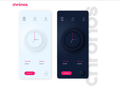 chronos app branding cool design design flat illustration logo minimal ui ux web website