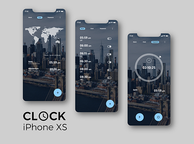 clock 2020 app branding design icon illustrator lettering minimal ui ux web