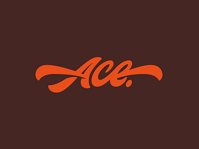 Ace. Lettering calligraphy cursive handlettering letter lettering script type typo typography