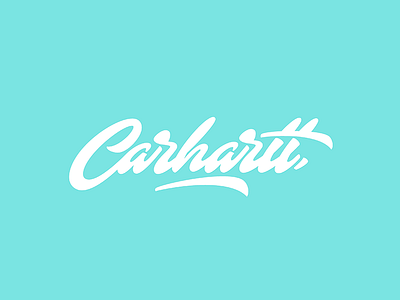 Carhartt. Lettering