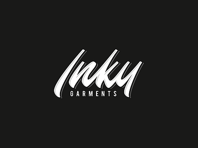 Inky Garments Logotype calligraphy cursive handlettering ink letter lettering script type typo typography