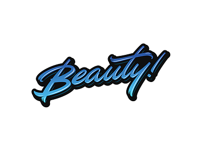 Beauty! beautiful beauty calligraphy cursive handlettering letter lettering script type typo typography