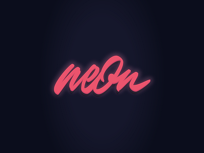 Neon Lettering V.1