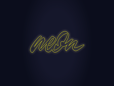 Neon Lettering V.2