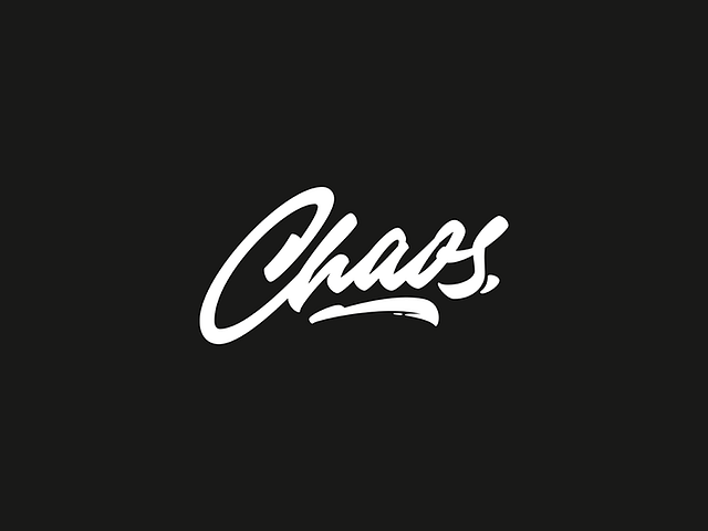 Chaos. Lettering by Ste Bradbury on Dribbble