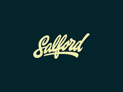 Salford Lettering calligraphy cursive handlettering letter lettering manchester salford script sketch type typo typography