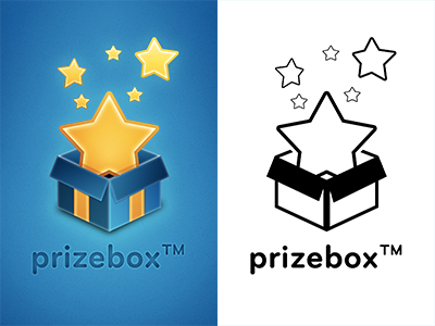 PrizeBox™ Logo Redesign branding design logo