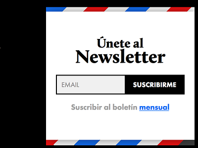newsletter signup email flat mailing newsletter pousta