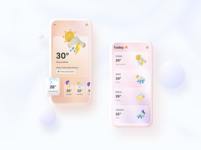 Weather App ☁️ daily ui 037 dailyui037 forecast ui weather weather forecast weather icon