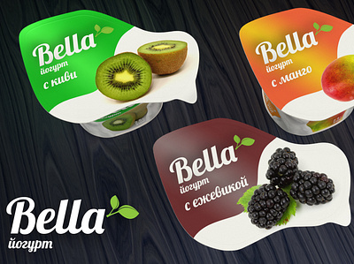 Bella 3d visualization branding creative idea design packaging personal project yogurt брендинг упаковка