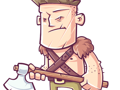 Teuton character funny game illustration teuton vector warrior