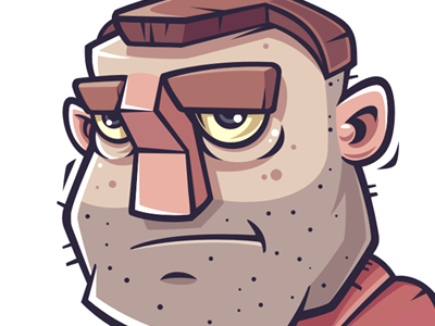 Inquisitor barbarian character funny game illustration vector warrior