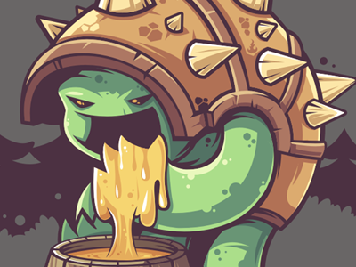 Rammus character fan art funny game illustration league legends of rammus vector warrior