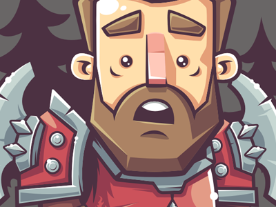 Warrior character fan art funny game illustration league legends puzzled surprise vector warrior