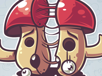 Amanita 6 amanita character funny game illustration mushroom stickers telegram vector