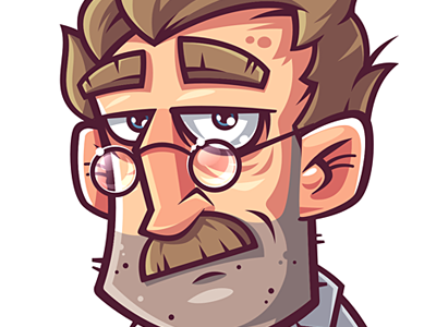 Scientist character funny game illustration scientist vector