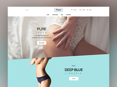 Webdesign homepage - Pure