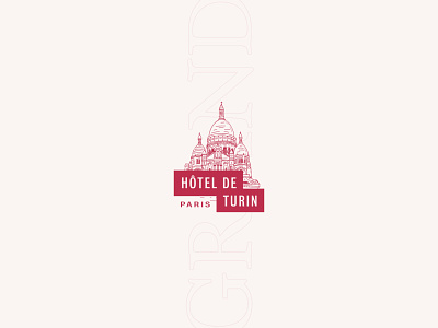 Hôtel de Turin #2 branding branding and identity clean illustration logo logo design logotype paris simple